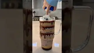 Loaded PB Banana Chocolate Milk🤎🍌 #trufrupartner #recipe #asmr #yum #sweets #viral #shorts #fyp