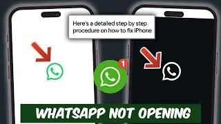 Исправление проблемы с открытием WhatsApp на iPhone | WhatsApp завис на белом черном экране на iP...