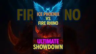 🔥 ICE PHOENIX vs FIRE RHINO &ndash; Ultimate Elemental Showdown | 8K AI Epic Battle