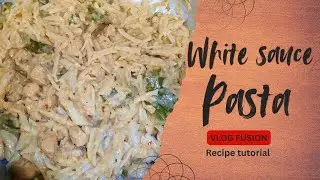 White sauce pasta 🤍|Penne pasta 🍝|Creamy pasta ✨️|Recipe tutorial ⭐️|#hafsafusion  #whitesaucepasta 