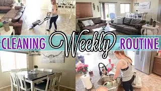 🧼 MY WEEKLY CLEANING ROUTINE | WHOLE HOUSE CLEAN WITH ME | EXTREME CLEANING MOTIVATION 🧺