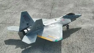 Chasing F-22 90mm convert Turbine Jet / DJI O4 Air unit Pro
