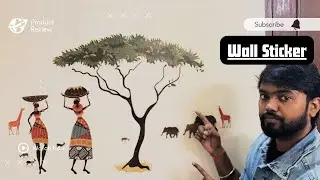Decals Design Artistic Tribal Ladies with Animals Nature Wall Sticker Multicolor | Home Decor