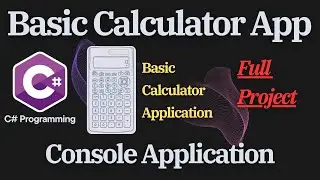 Programming Tutorial (C#) - How to Create BASIC CALCULATOR App - Full Project  #coding  #programming