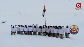Jawans at -30 Degree of ITBP Celebrating Republic Day 2022 at 14000 Feet