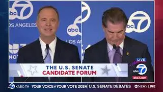 Adam Schiff (D) vs Steve Garvey (R) :  California Senate debate 2024
