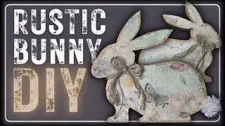 Make Your Own Wooden Easter Bunnies || Rustic Style || Home Decor DIY || How To