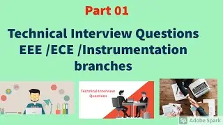 Electrcal Technical Interview Questions &Answers for EEE ECE & Instrumentation Engineering Branches