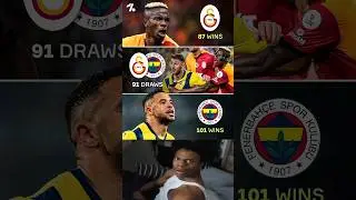 Fenerbah&ccedil;e have the upper hand over Galatasaray in The Intercontinental Derby 😮&zwj;💨🔝🟡ℹ️