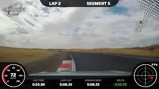 Qlispe Raceway Park, Spokane  8/27/22.  Garmin Catalyst.   2014 Nissan GTR Track Edition.