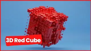 Red cube animation | @peacefulevening4813