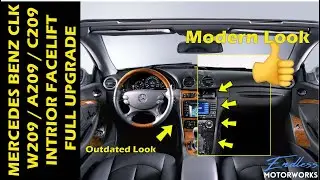 How to Retrofit Upgraded Facelift Interior in Pre-Facelift Mercedes CLK W209 / C209 / W203 (Part 1)