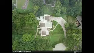 Unique custom contemporary home with 3 pyramid roofs on Owens Lane