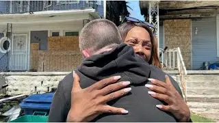 'Somebody heard our prayer': Emotional reunion after Easter fire destroys two homes