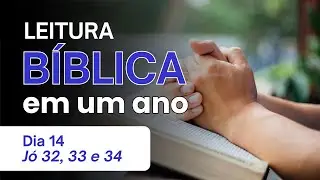 Leitura Bíblica em 1 Ano - Dia 14 Jó 32, 33 e 34 - A Intervenção de Eliú