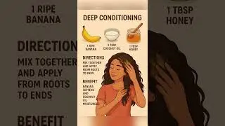 Deep Conditioning at Home | Banana Coconut Oil Hair Mask | Hair Growth Tips