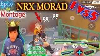 NRX Morad 1vs5 Kill 1 Team 1 Shot,ROS Most Kill Montages,Rules Of Survival,NRX Thai,Saxy Gaming|Ep16