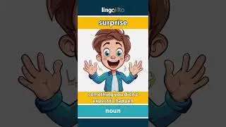 🇬🇧 Surprise Meaning : Flash Card : Learn English Vocabulary