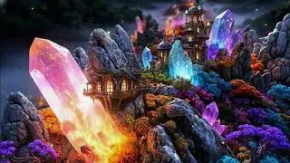 369 x428Hz 3 Healing Frequency 🌙 3 Hr Magical Village | Slow Ambient Music for Peace Positive Energy