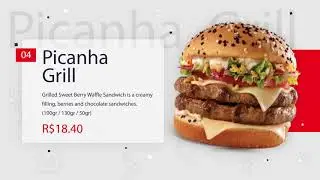 Menu Board para restaurantes e Lanchonetes E-up