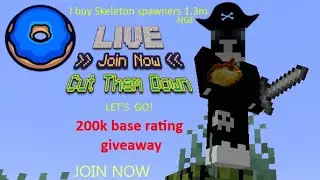 DONUT SMP   - LIVE Base Rating 200k - Buying Skellies 1.3m