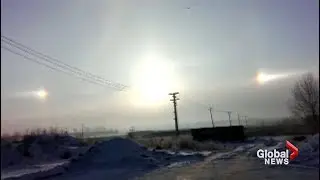 Triple suns illusion shines in sky over China