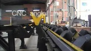Working Demo Of CNC Angle Steel Line For Angle Tower