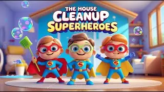 The House Cleanup Superheroes 🧹🏠 | Fun Cleaning Song for Kids