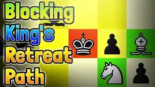 Blocking King's Retreat Path | Chess Shorts #chess #shorts