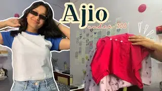 Ajio Myntra summer t-shirt haul under 300! #ajio #ajiohaul #myntra #summerwear #women #tshirt #vlog