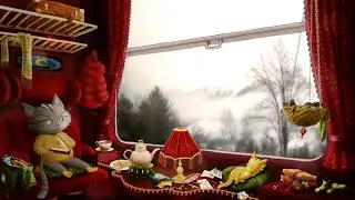 2-hours in a dreamy train in the Swiss Alps, relaxing with beautiful, soothing piano music