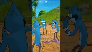I JOINED A REGULAR SHOW MEET UP IN FORTNITE... #shorts
