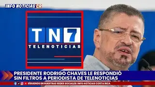 Rodrigo Chaves le respondi&oacute; fuertemente a periodista de Telenoticias en vivo 