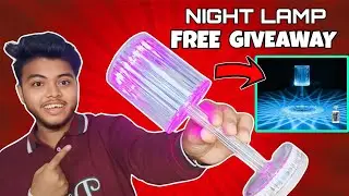 Best Crystal Table Night Namp GIVEAWAY 🔥Best Crystal Table lamp under 399/-🙄#tech