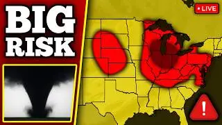 🔴 BREAKING TORNADO WARNING IN ILLINOIS - Tornadoes Possible With LIVE Storm Chasers...