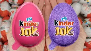 Satisfying Video | Unpacking Yummy Kinder Joy & Kinder Surprise Chocolate Eggs ASMR Candy Opening