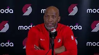 Chauncey Billups Postgame Interview | Portland Trail Blazers 103, Orlando Magic 104