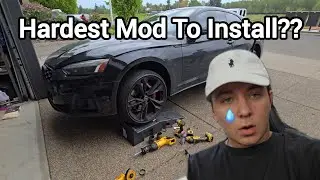 New Springs and Exhaust for the S5!! (CRAZY CAR MEET!!!)
