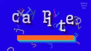 CAPITE - HOW TO SAY CAPITE?