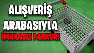 MARKET ARABASIYLA ZORLU KA&Ccedil;IŞ! | Roblox Pushcart Obby