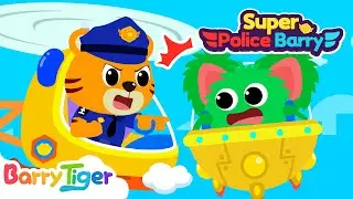 Catch the Alien Kidnapper 👽 Baby Rescue Mission! | Police Cartoons & Kids Cartoons | BarryTiger