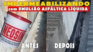 Impermeabilizando Calha de Chuva com Neosin Emuls&atilde;o Asf&aacute;ltica L&iacute;quida