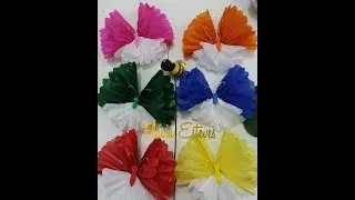 DIY-borboletas 3D de papel de seda