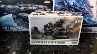 Unboxing Zoids HMM 011 Cannontortoise model kit 1/72 Kotobukiya