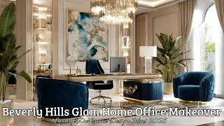 Beverly Hills Glam Home Office Makeover: Luxury Workspace Design Ideas 2025