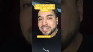 Por causa de uma notícia sua alguém morreu 