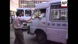 India - Fire rages through New Delhi movie theatre