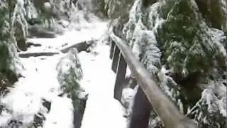 Scary bridge crossing at Staircase
