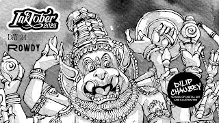 Inktober 2025 | День 24: Rowdy | Школа искусств Дилипа Чауби