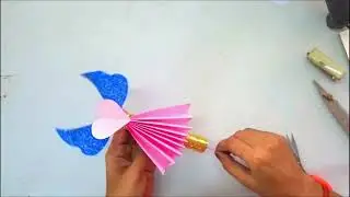 paper craft | heart flying paper angel | diy | chota crafts #shorts | crafs